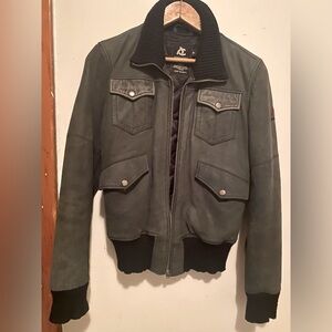 Censured ladies vintage leather jacket